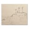 Crosses On Hill Sketch 2 16" x 20" Canvas Wall Art